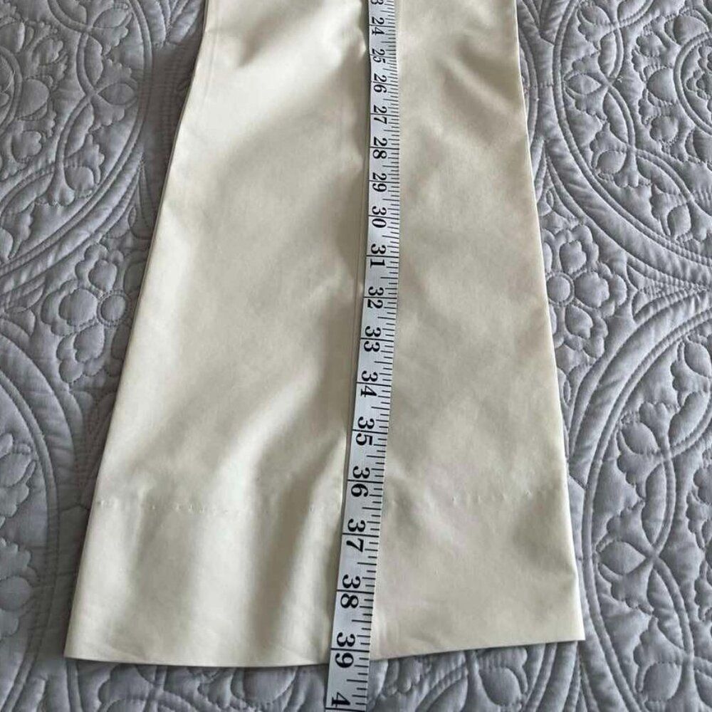 Escada Women's  Wide Cream Trousers Size 4 - Picture 7 of 12